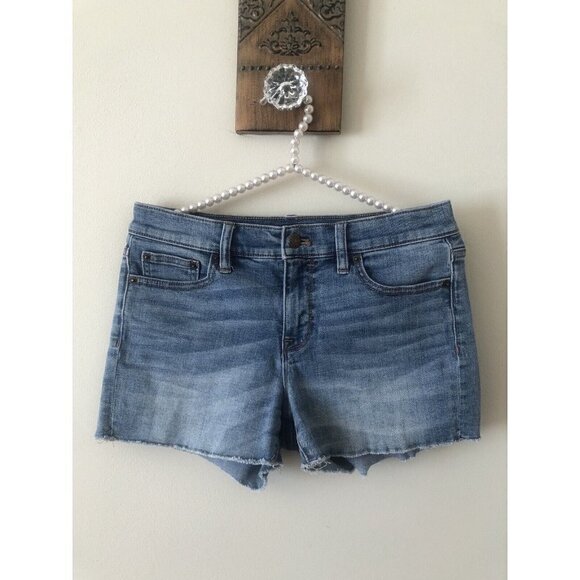 J.CREW Pants - JCrew Womens Size 26 Denim Shorts Raw Hem Stretch